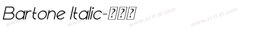 Bartone Italic字体转换